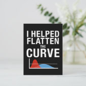 Ich half, die Kurve sozial zu verändern Postkarte (Stehend Vorderseite)