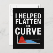 Ich half, die Kurve sozial zu verändern Postkarte (Vorne/Hinten)