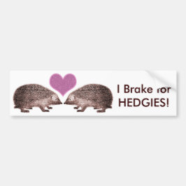 Ich halte an HEDGIES fest! Igel-Autoaufkleber gere Autoaufkleber