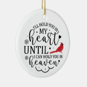 Ich halte dich im Herzen Keramik Ornament (Rechts)