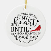 Ich halte dich im Herzen Keramik Ornament (Vorne)