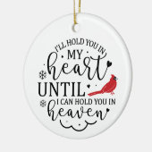 Ich halte dich im Herzen Keramik Ornament (Links)