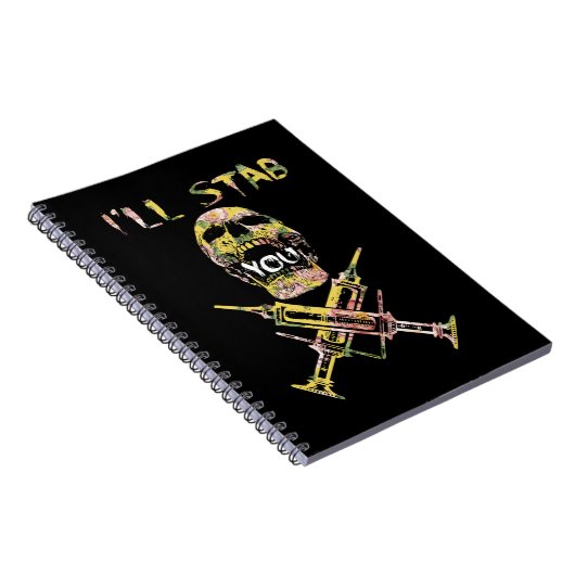 Ich halte dir die Schädelkrankheit auf Notizblock (Rechte Seite)