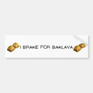 Ich halte für Baklava fest Autoaufkleber