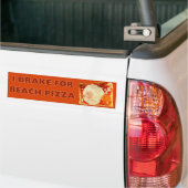 Ich halte für Beach Pizza Autoaufkleber (Auf Lkw)
