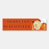 Ich halte für Beach Pizza Autoaufkleber (Vorne)