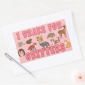 Ich halte für Kritter fest Rechteckiger Aufkleber (Umschlag)