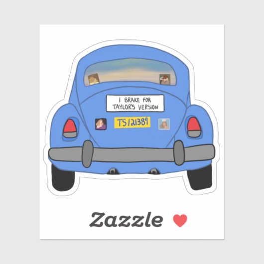 Ich halte für TV. Aufkleber (Blatt)