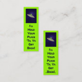 Ich halte Ihr Platz-Lesezeichen Mini Visitenkarte (Vorne/Hinten)