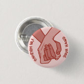 Ich halte Ihre Hand (v.2) durch Galan Pirrone Button (Vorne & Hinten)