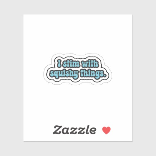 Ich halte mich an Dingen, die blauer Neurovielfalt Aufkleber (Blatt)