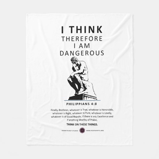 Ich halte mich daher für gefährlich fleecedecke (Vorderseite)