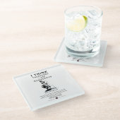 Ich halte mich daher für gefährlich glasuntersetzer (Schrägansicht)