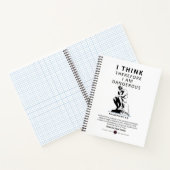 Ich halte mich daher für gefährlich notizblock (Innenseite)