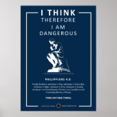 Ich halte mich daher für gefährlich poster (Vorne)