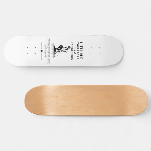 Ich halte mich daher für gefährlich skateboard (Horizontal)