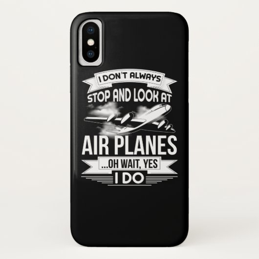 Ich halte nicht immer an und schaue mir Flugzeuge  Case-Mate iPhone Hülle (Rückseite)