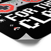 Ich halte nur für das Claus Retro Video Game Chris Poster (Ecke)