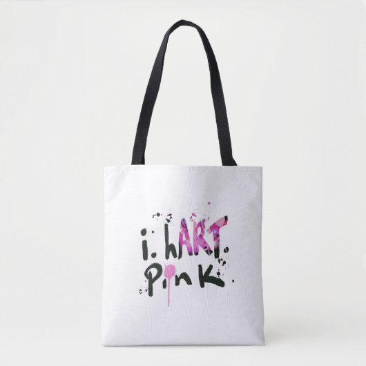 ICH HART PINK Tasche (Vorderseite)