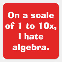 Ich hasse Algebra Stickers