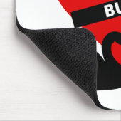 Ich hasse alle außer dir Schwarz Mousepad (Ecke)