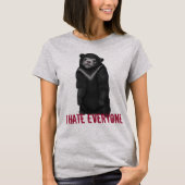 Ich hasse alle - Beichenbär T-Shirt (Vorderseite)