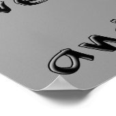 Ich hasse alle und Pants lustiges Plakatzeichen Poster (Ecke)