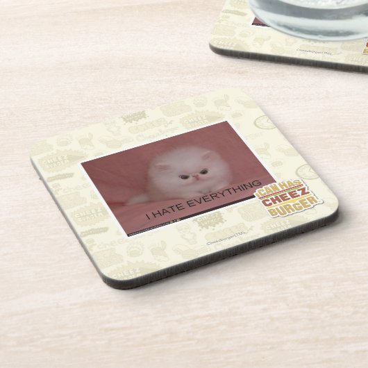 Ich hasse alles getränkeuntersetzer (Linke Seite)