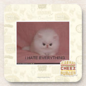 Ich hasse alles getränkeuntersetzer (Vorderseite)