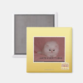 Ich hasse alles magnet (Vorderseite/Rückseite)