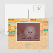 Ich hasse alles postkarte (Vorne/Hinten)