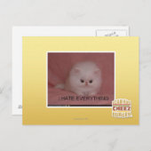 Ich hasse alles postkarte (Vorne/Hinten)