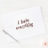 Ich hasse alles Sticker (Umschlag)