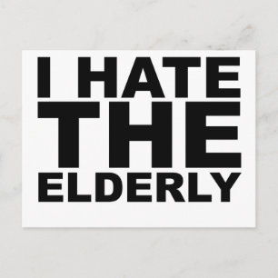 ICH HASSE ÄLTERE Tolles Shirt Hut Kaffeetasse Maus Postkarte
