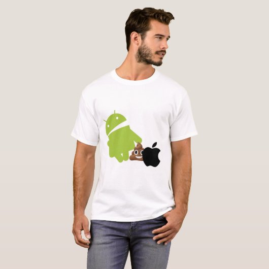 Ich hasse Apple Men-T - Shirt (Vorne ganz)