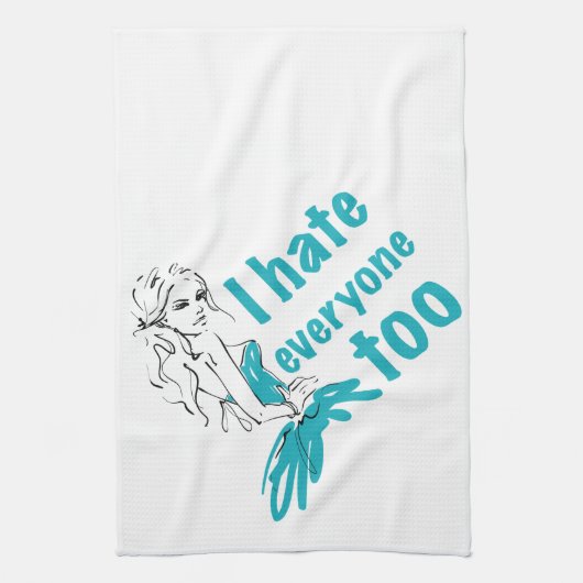 Ich hasse auch alle geschirrtuch (Vertikal)