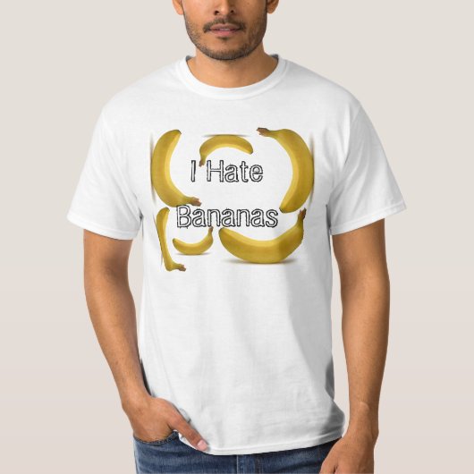 Ich hasse Bananen - T - Shirt (Vorderseite)