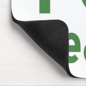 Ich hasse Bohnen Mousepad (Ecke)