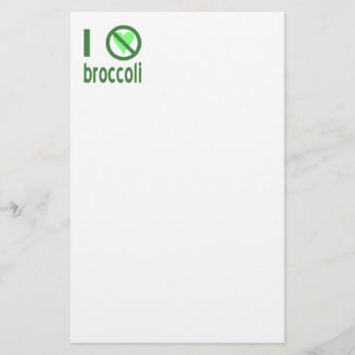 Ich hasse Broccoli I Keine Liebe Broccoli Briefpapier