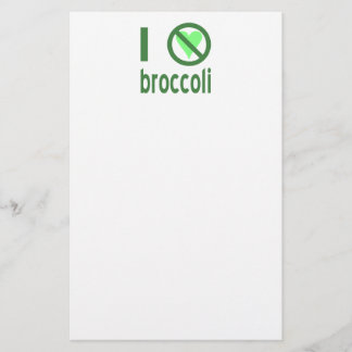 Ich hasse Broccoli I Keine Liebe Broccoli Briefpapier