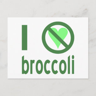 Ich hasse Broccoli I Keine Liebe Broccoli Postkarte