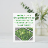 Ich hasse Broccoli Postkarte (Stehend Vorderseite)