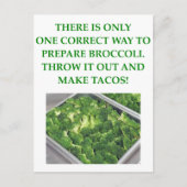 Ich hasse Broccoli Postkarte (Vorderseite)