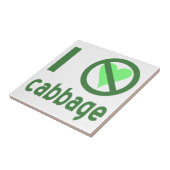 Ich hasse Cabbage I No Liebe Cabbage Fliese (Seite)