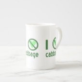 Ich hasse Cabbage Porzellantasse (Vorderseite Rechts)