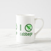 Ich hasse Cabbage Porzellantasse (Rechts)