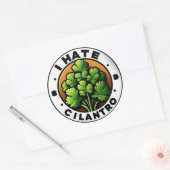 Ich hasse Cilantro 3" Sticker (Umschlag)