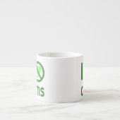 Ich hasse Clams I No Liebe Clams Espressotasse (Vorderseite)