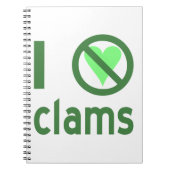 Ich hasse Clams Notizblock (Vorderseite)