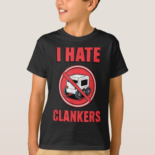 Ich hasse Clankers galaktische Droid Wars Zitat T  T-Shirt (Vorderseite)